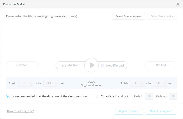 ringtone maker interface