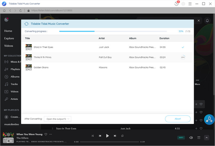convert and download tidal music