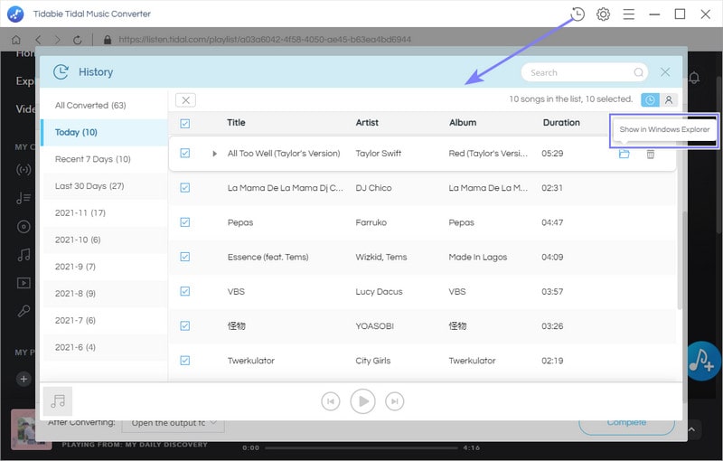 successfully download top 10 ablums 2022