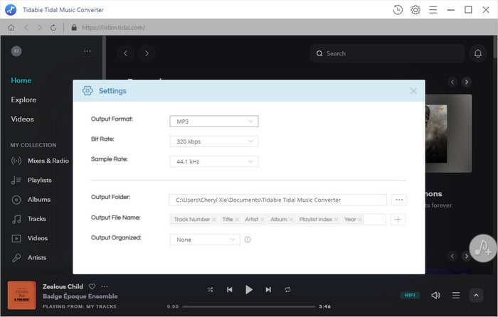 customize output format