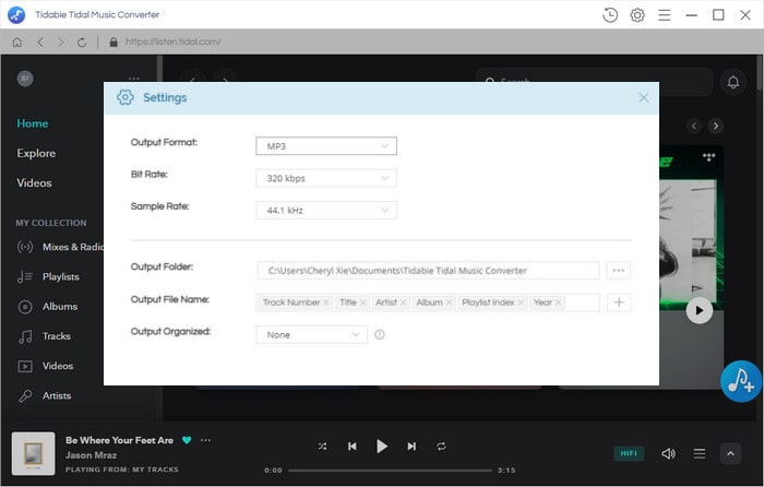 download tidal songs to pc