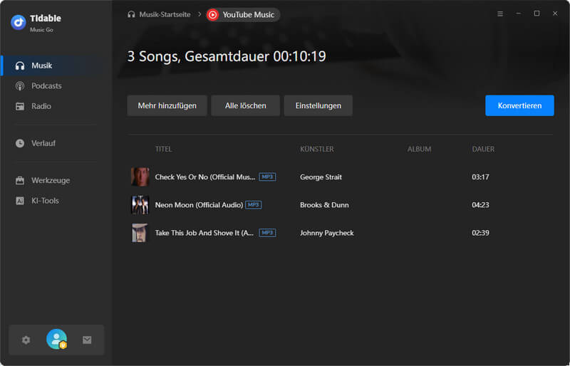 Laden Sie YouTube Music herunter