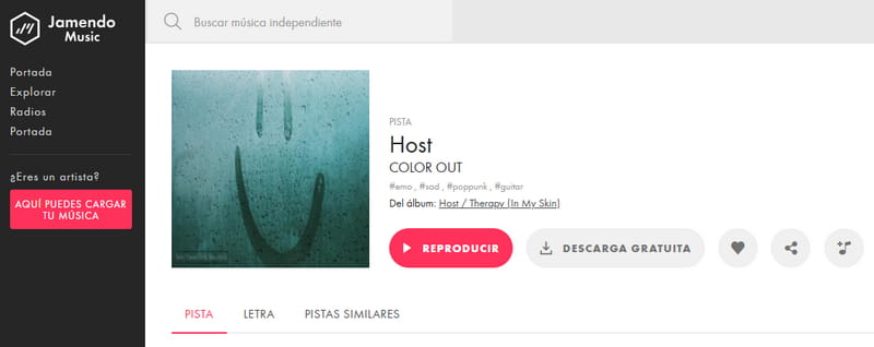 reproducir o descargar música de Jamendo