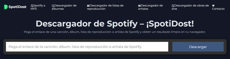 descargador de listas de spotify: spotidost