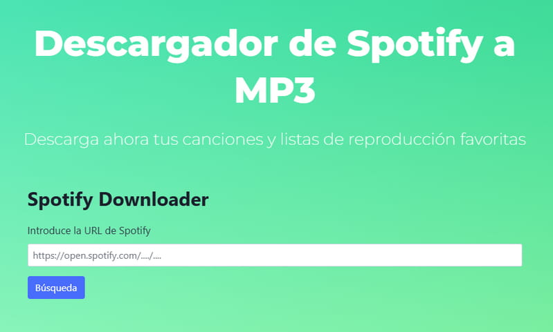 Descargador de listas Spotify: spotidowncom