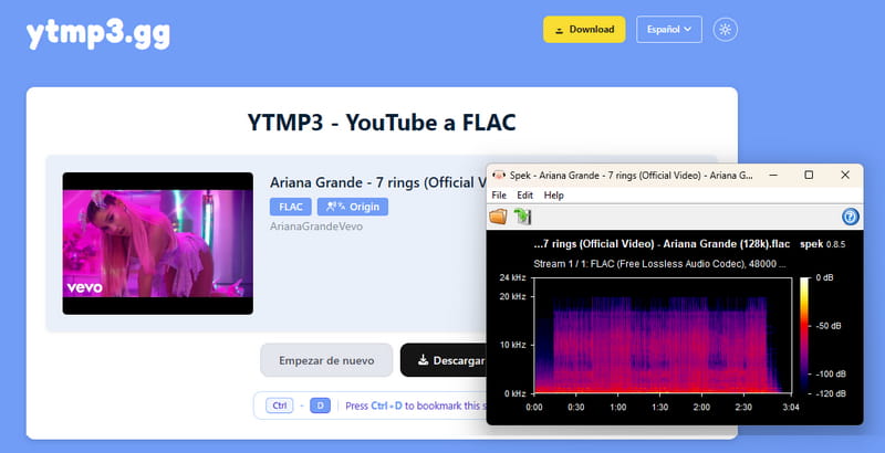 ytmp3gg conversor de youtube a flac
