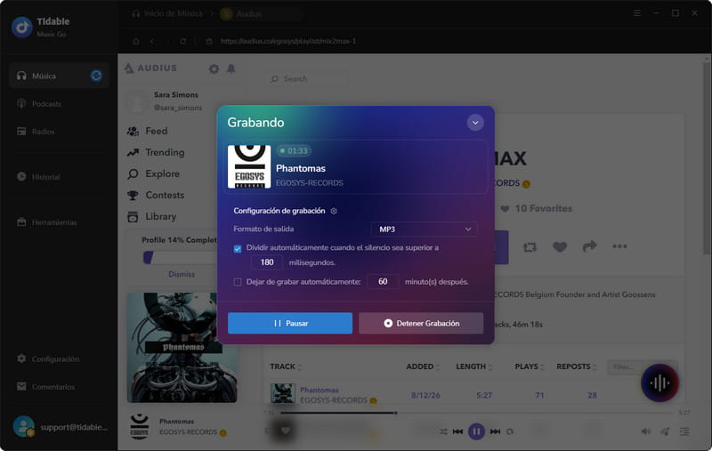 configuración del sitio web