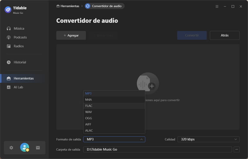 convertir música de Spotify a FLAC