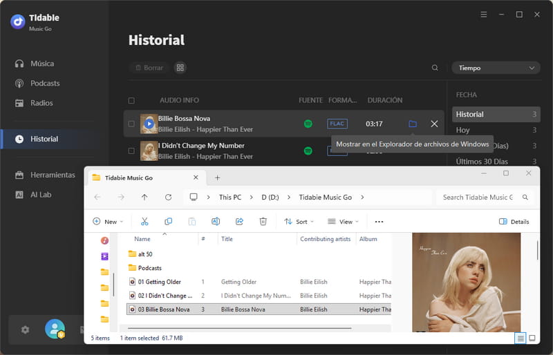obtener archivos FLAC de Spotify en la computadora