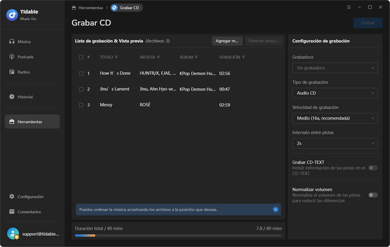 grabar cd