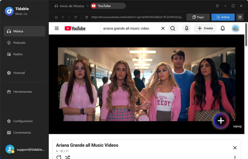 añadir video de youtube
