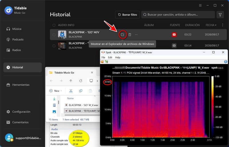 video de youtube convertido a wav