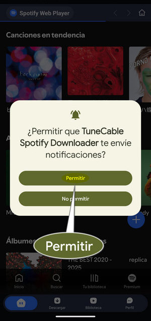 permitir tunecable spotify apk