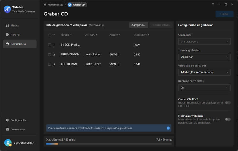 grabar cd