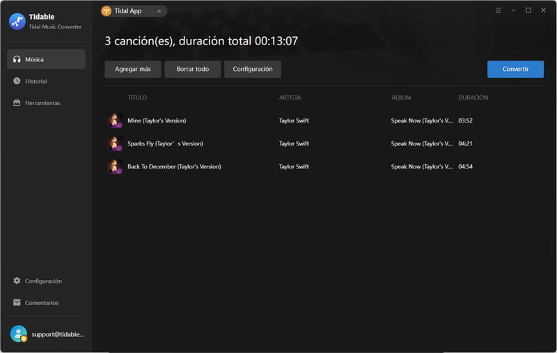 convertir canciones