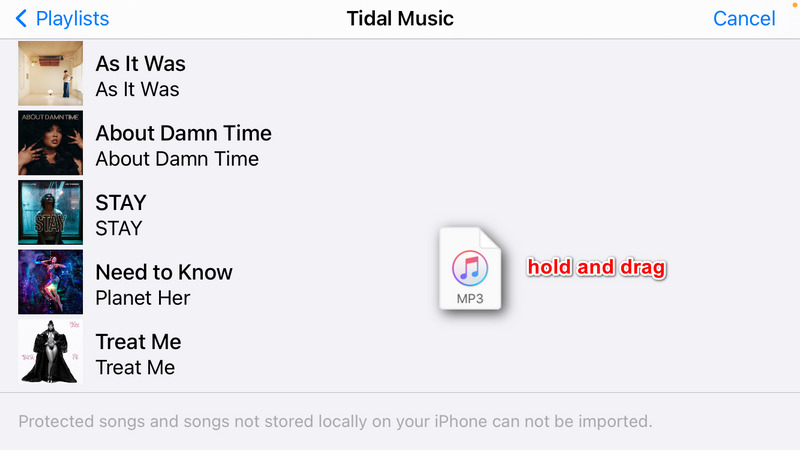 add tidal music to garageband