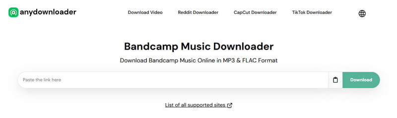 anydownloader bandcamp downloader