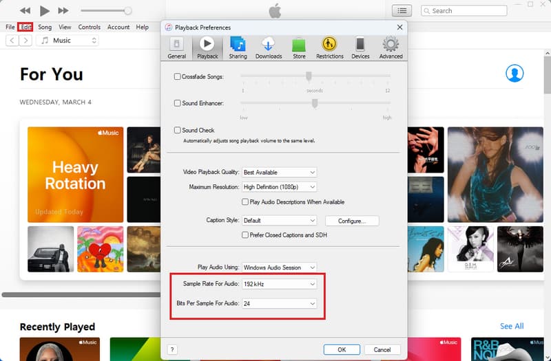 apple music lossless audio on windows