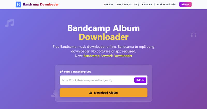 bandcamp album downloader