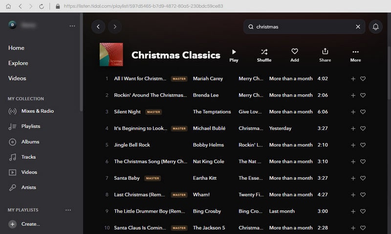 christmas classic playlist