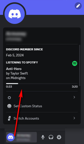 share music on discord