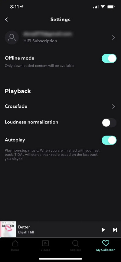 offline listen to tidal music on iphone