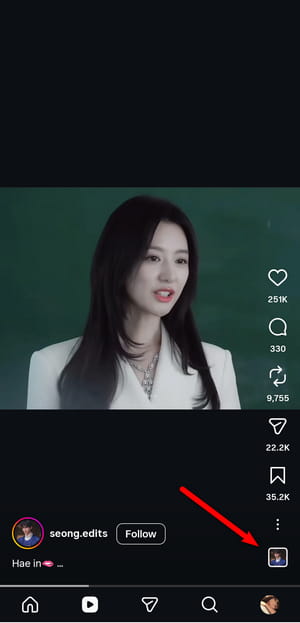 find instagram reel audio