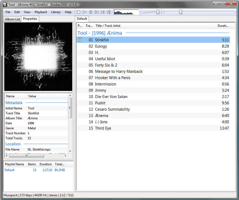 foobar2000 tidal player