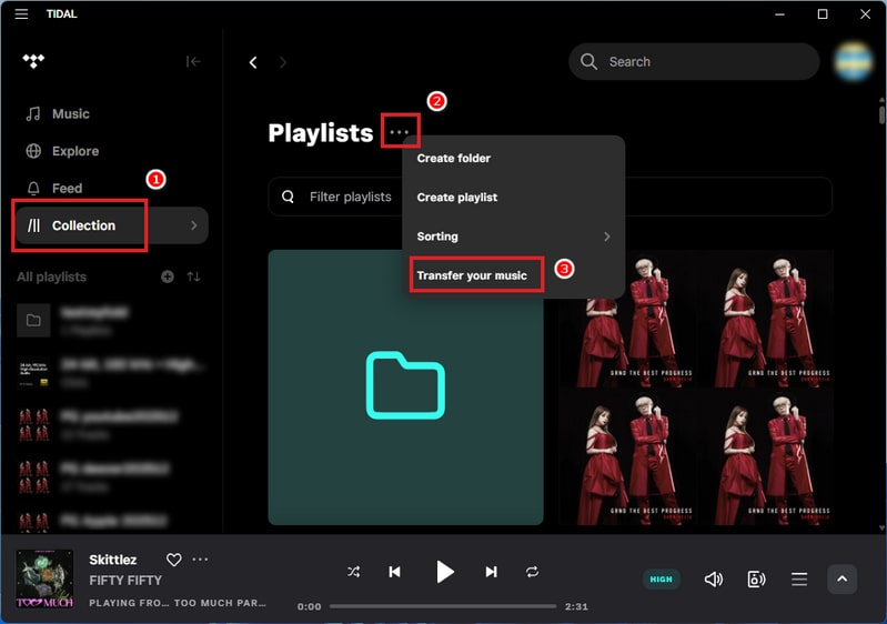 import playlist to tidal