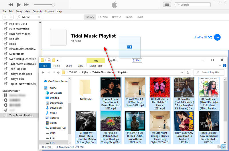 add tidal music to itunes