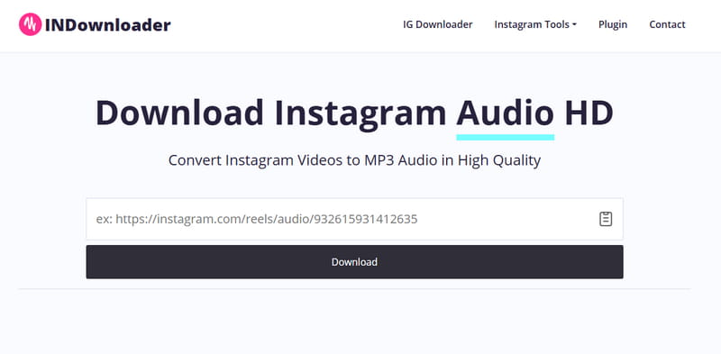 indownloader instagram reel audio downloader