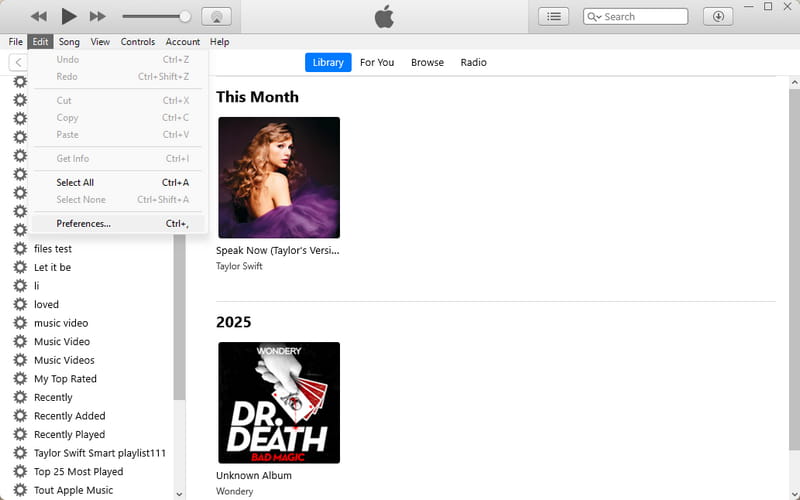 itunes edit feature