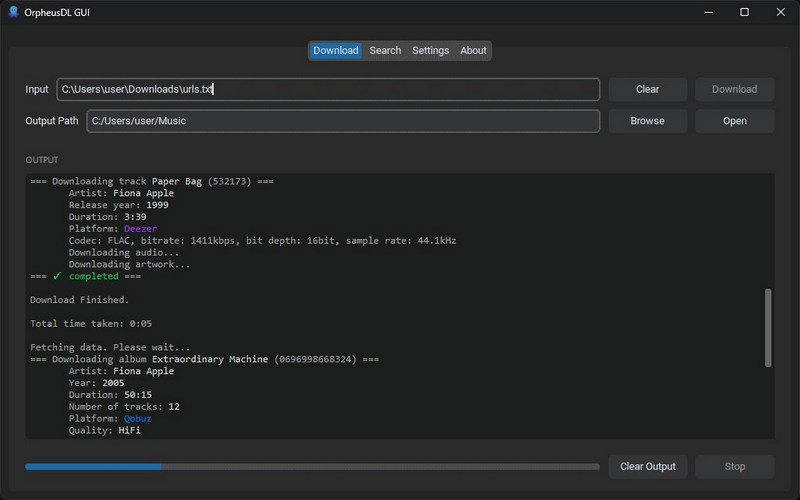 orpheusdl music downloader