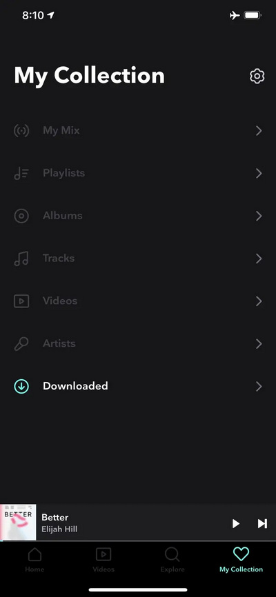 offline play tidal music on iphone
