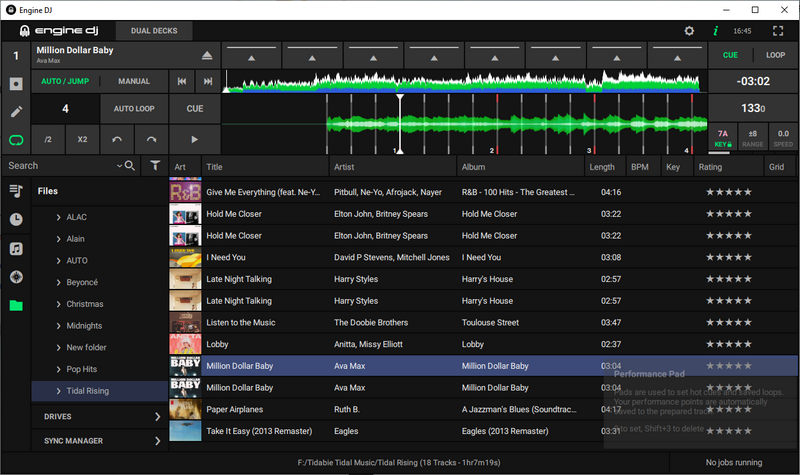 use tidal music with denon dj