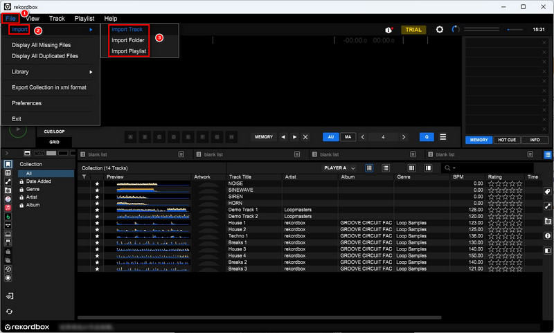 rekordbox import on desktop