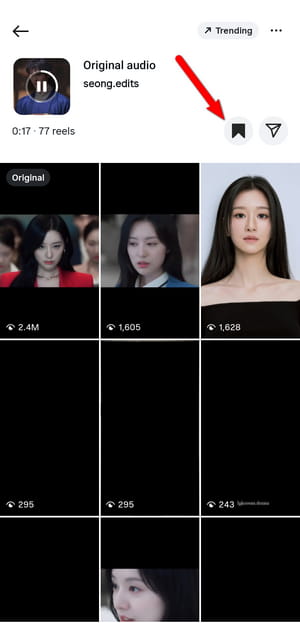 save instagram reel audio