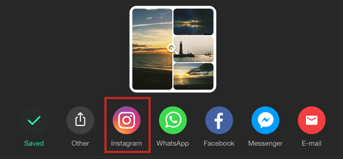 share indot video to instagram
