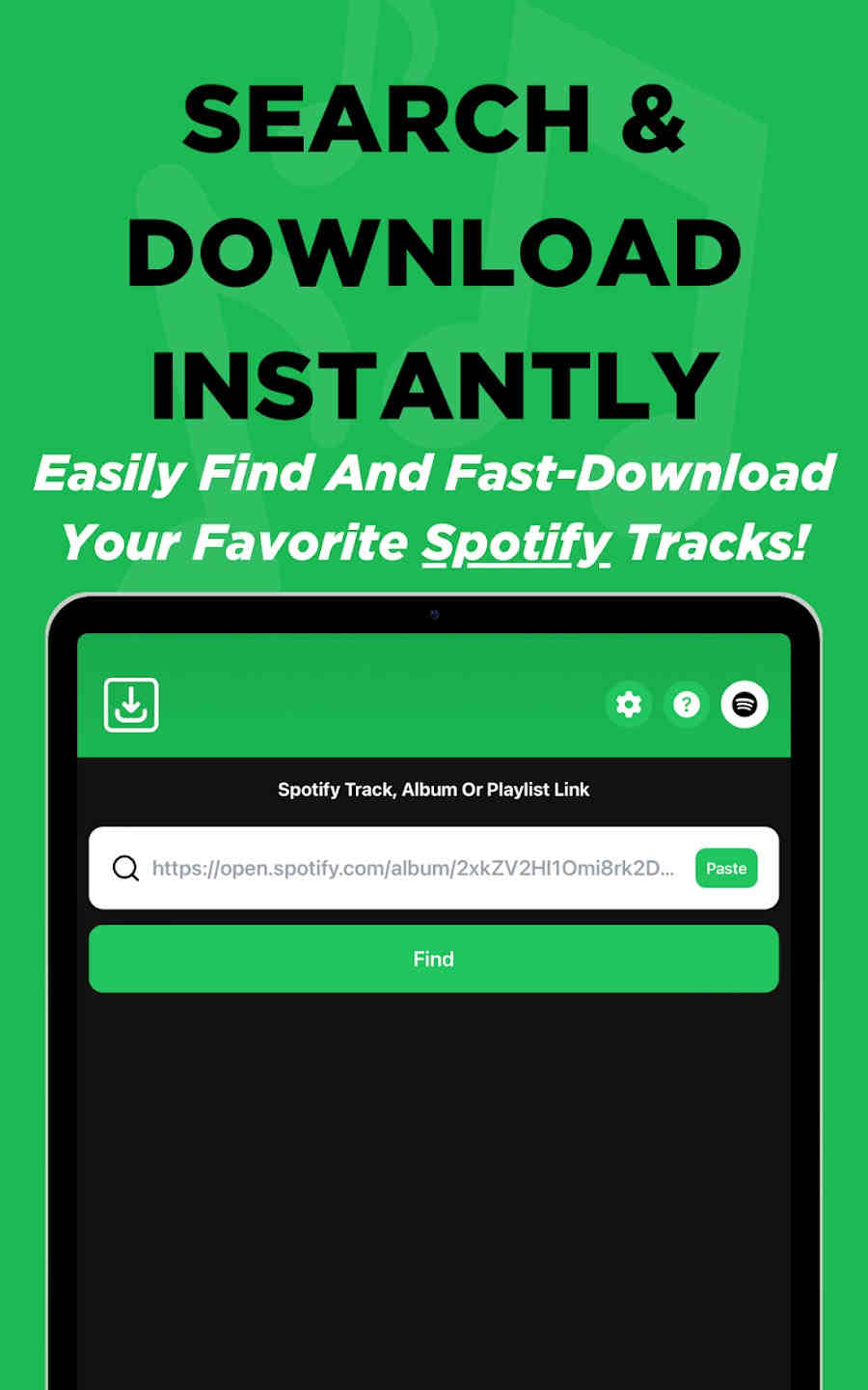 spotdown search spotify music