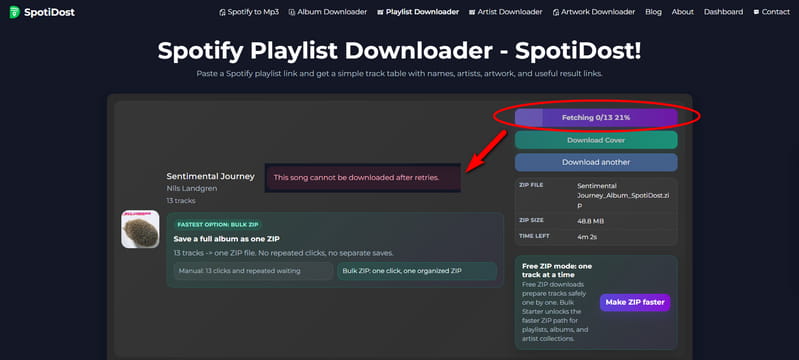 spotify playlist downloader: spotidost