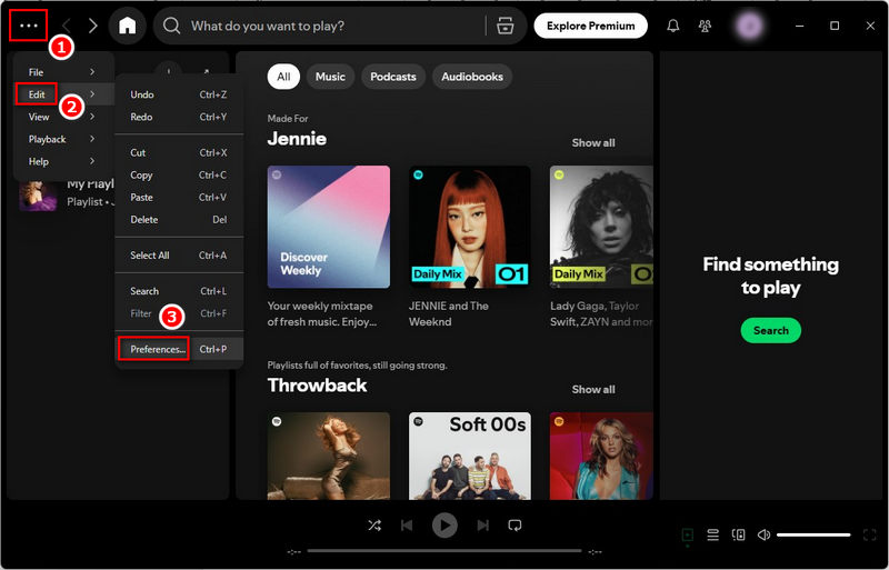 spotify preferences