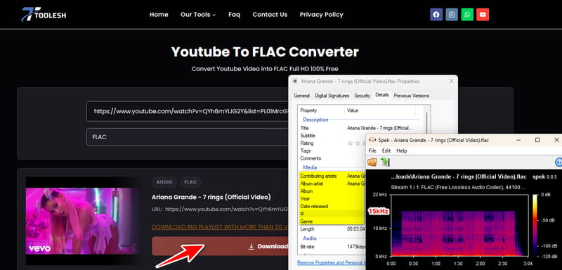 toolesh youtube to flac converter