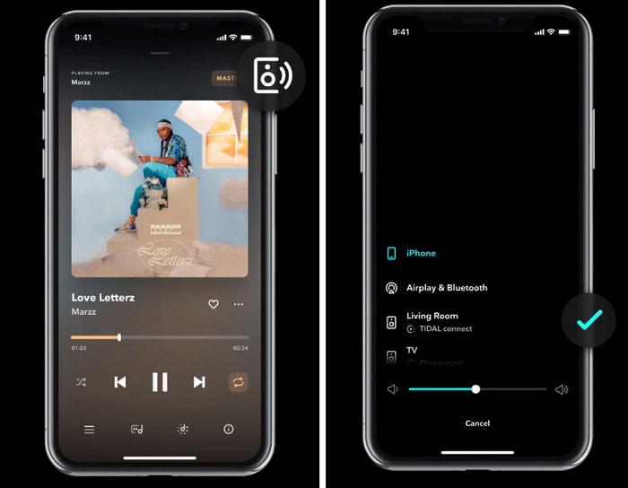 TIDAL App now can control Cary streamers via TIDAL Connect Wi-Fi casting