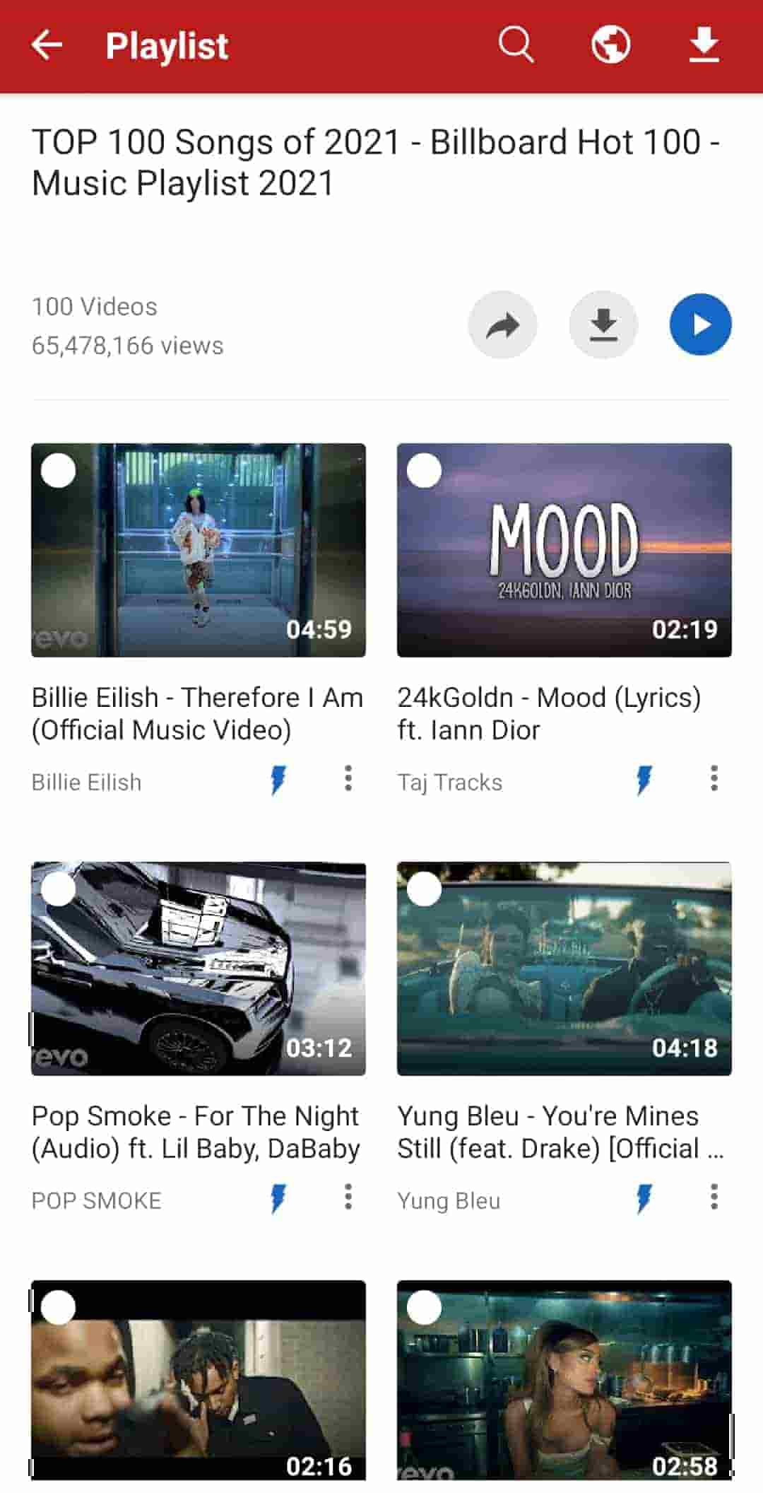 videoder add youtube playlist