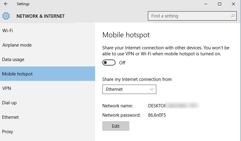 windows hotspot