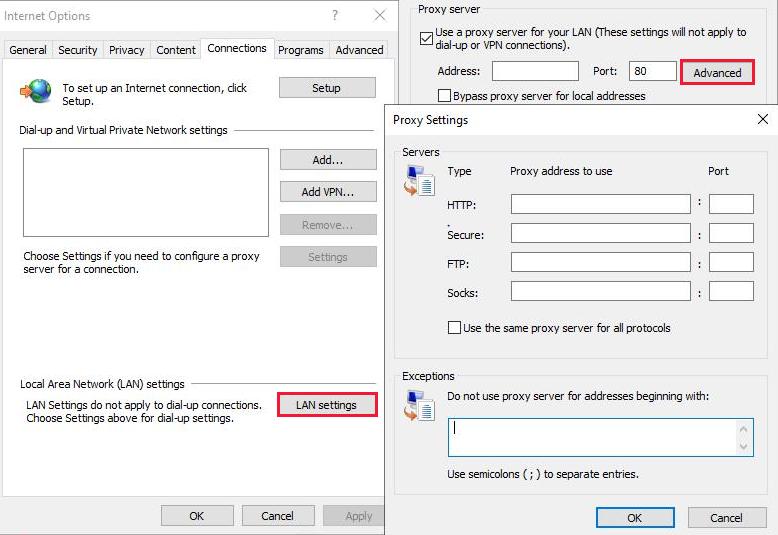 windows proxy server
