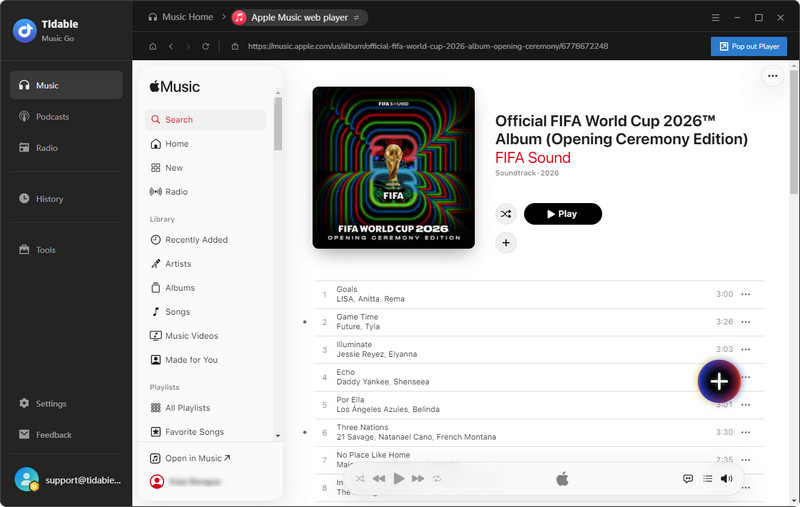 click to add podcasts