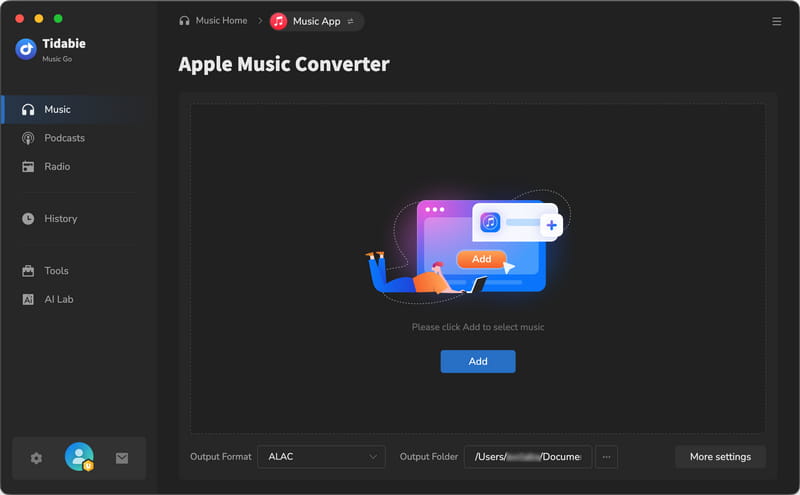 apple music main interface