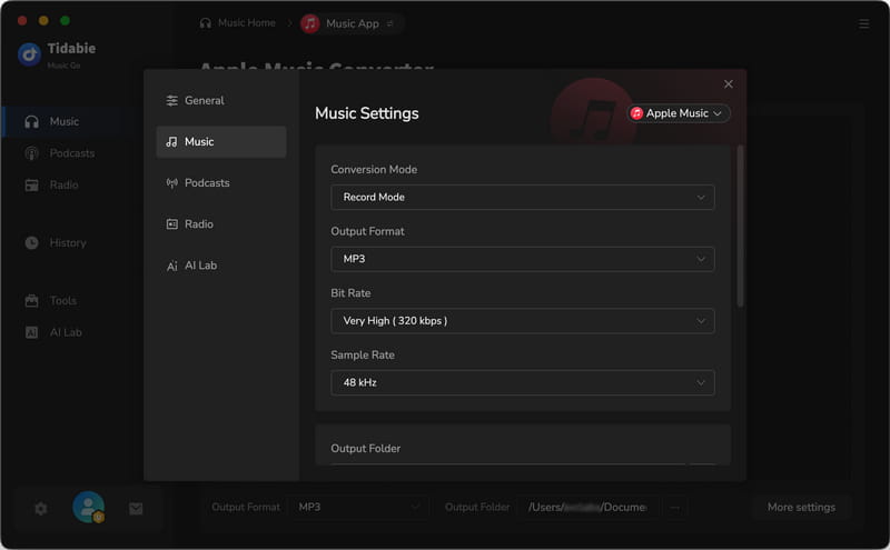 apple music settings