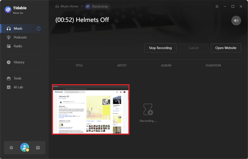 recording from bandcamp